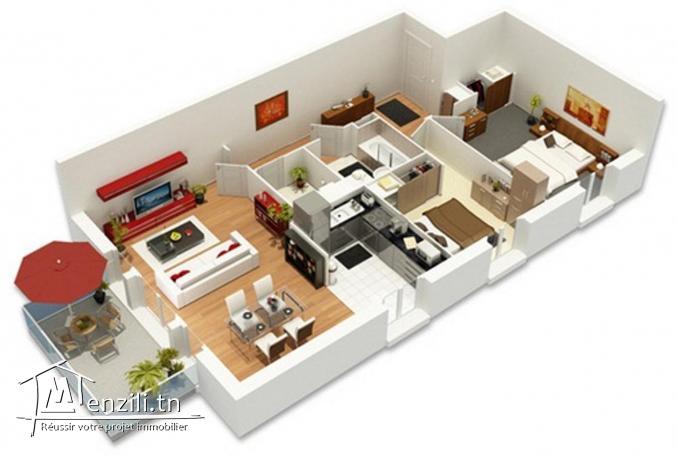 Des appartements s+1 vue sur mer directement au promoteur baghdedi