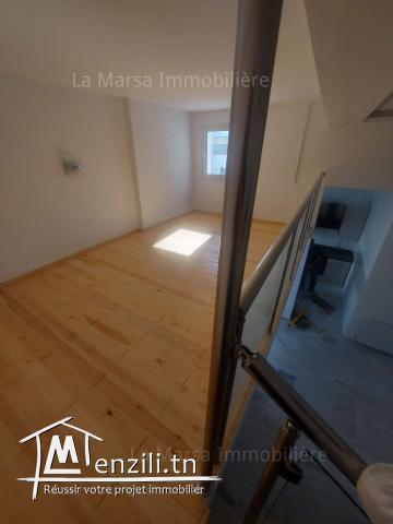 A Louer appartement s1 avec un petit jardin, La Soukra