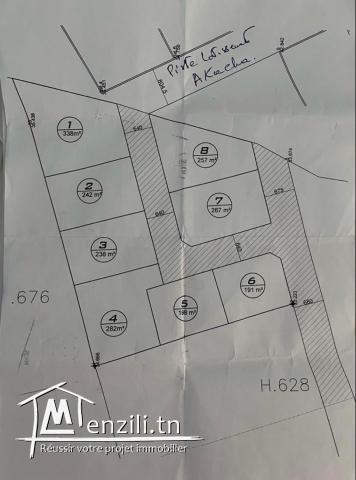 A vendre terrain à Chatt Meriem, Sousse