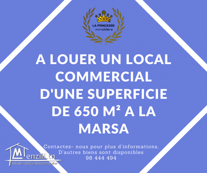 Location - Local commercial de 650m²