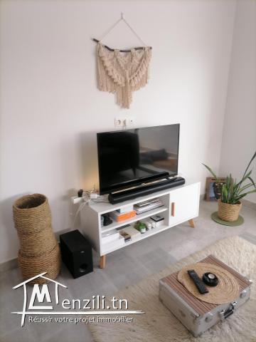 A louer un spacieux s+2 meublé dans une résidence à la marsa