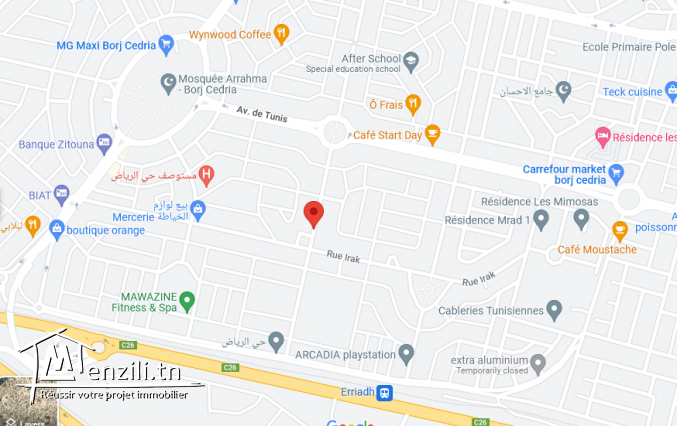 Studio à louer Borj Cédria, 9 rue syrie