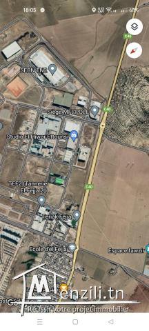 25  منوبة هكتار للبيع بالجزء أو كاملة بالفجة برج العامري