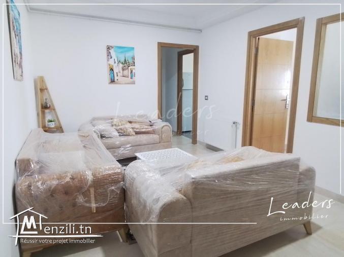 À vendre un appartement meublé S+2 situé à L AOUINA
