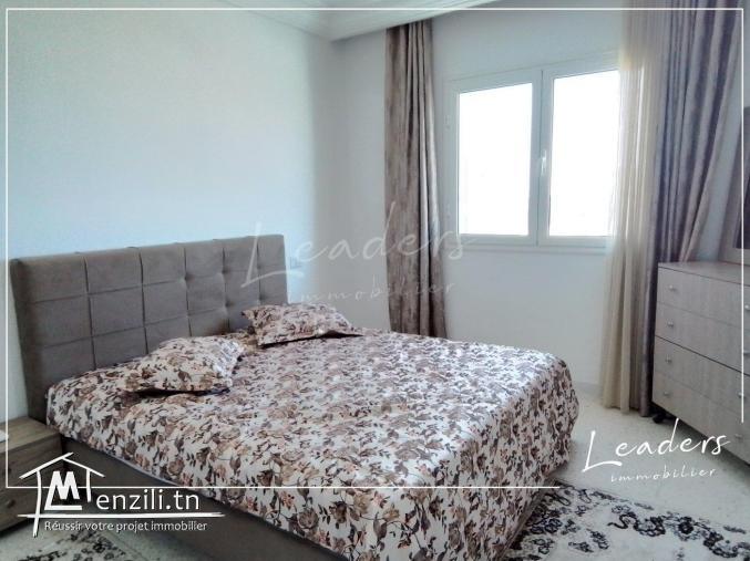 À vendre un appartement meublé S+2 situé à L AOUINA