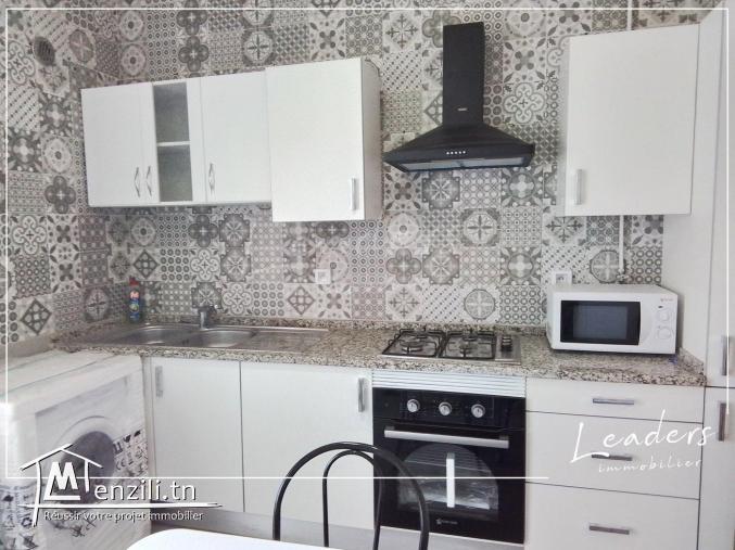 À vendre un appartement meublé S+2 situé à L AOUINA