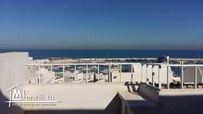 A louer duplex vue mer à Gammarth