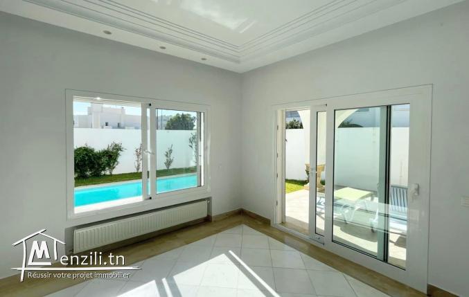 A louer une villa vue mer avec piscine à Gammarth