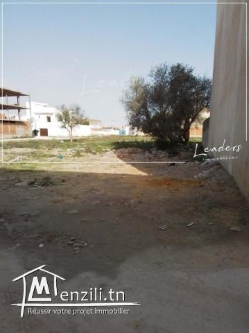 À vendre un terrain constructible situé à LA MARSA