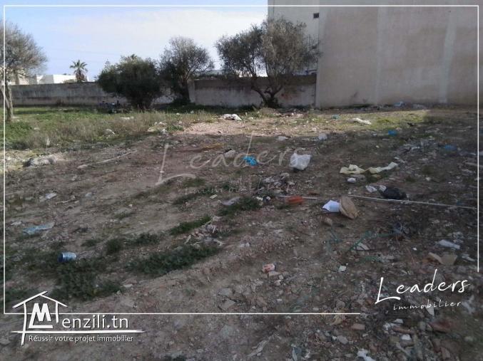 À vendre un terrain constructible situé à LA MARSA