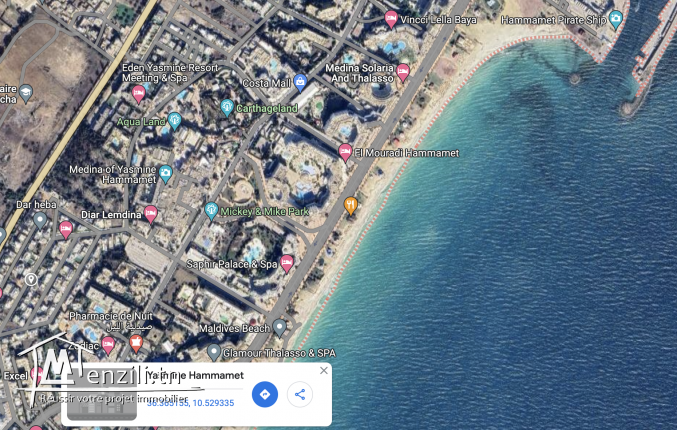 Terrain a vendre Yasmine Hammamet Residence Rahma