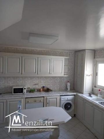 Etage de villa avec vue sur mer à la marsa