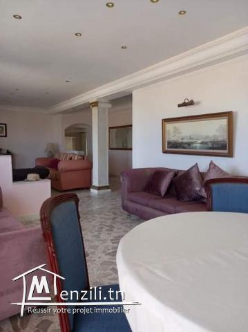 Etage de villa avec vue sur mer à la marsa