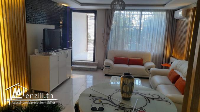 Un appartement s2 meublé avec jardin