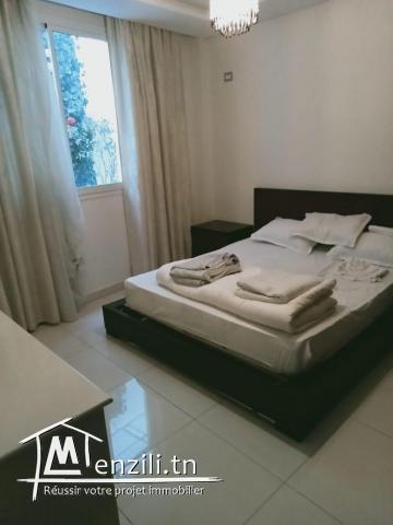 Un appartement s2 meublé avec jardin