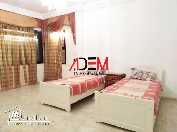 Spacieux étage de villa S3 richement meublé