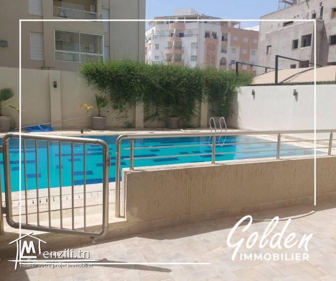 appartement s+2 située dans une résidence avec piscine