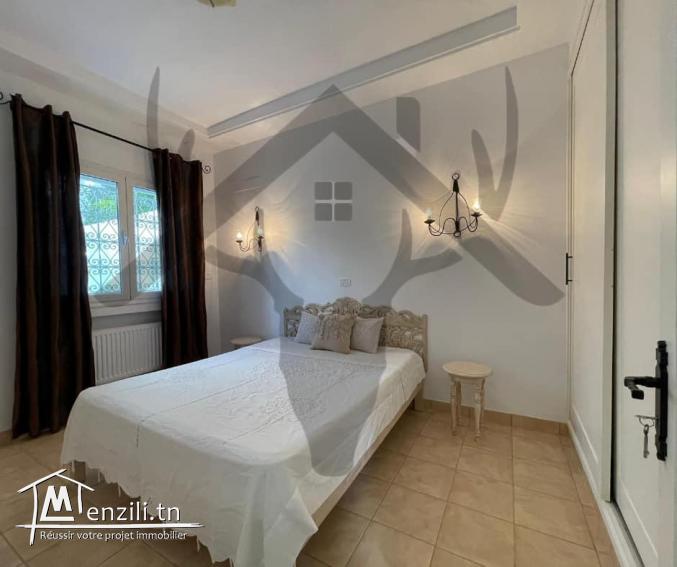 A louer RDC S+2 meublé à Hammamet Nord