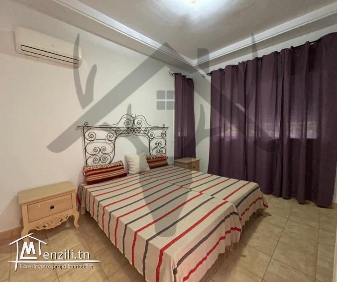 A louer RDC S+2 meublé à Hammamet Nord