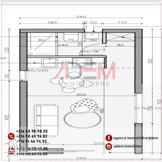 TERRAIN 4200 m à kalla kbira