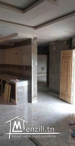 une maison indépendante vue sur mer en cours du finition à el Haouaria la grotte