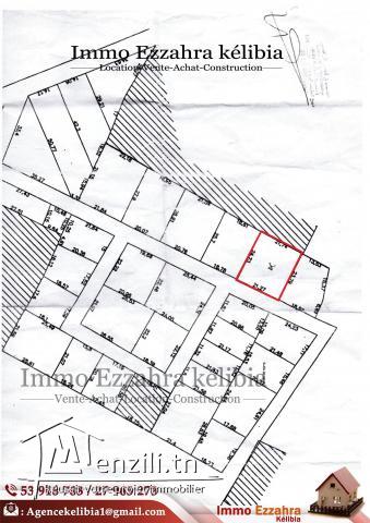 Nouveau terrain  à  ezzahra   Surfaces : 520 m²