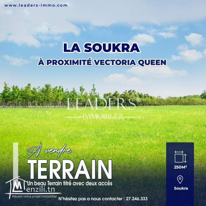 A_VENDRE un beau terrain à la soukra