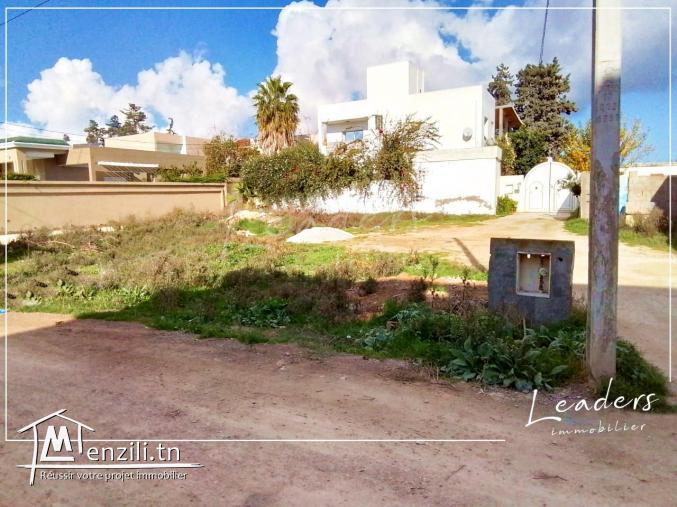 A_VENDRE  un terrain à La nouvelle Soukra , Zone des Villas