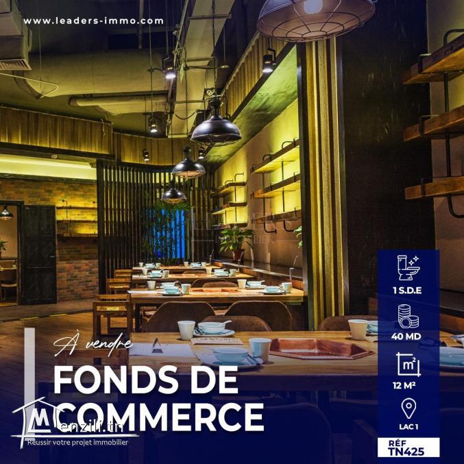 A_VENDRE  un fonds de commerce situé aux Berges_du_lac 1
