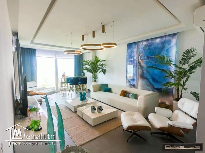 Magnifique Appartement de 193 m2 à Gammarth vue mer