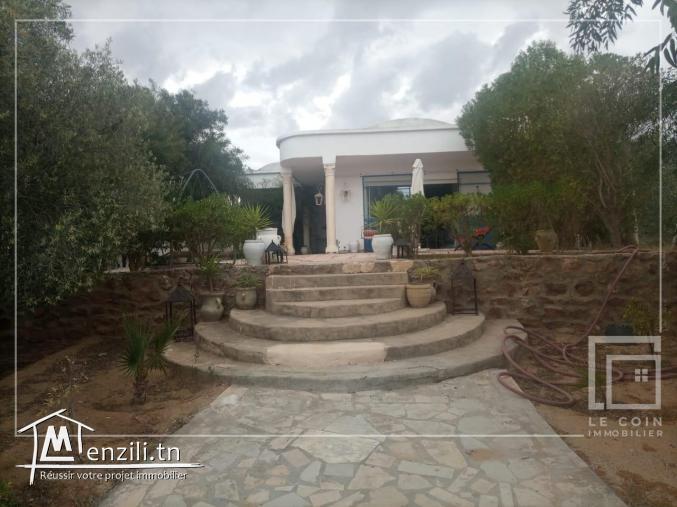 #villa s+3 avec jardin, située à menchar #Hammamet_Sud.