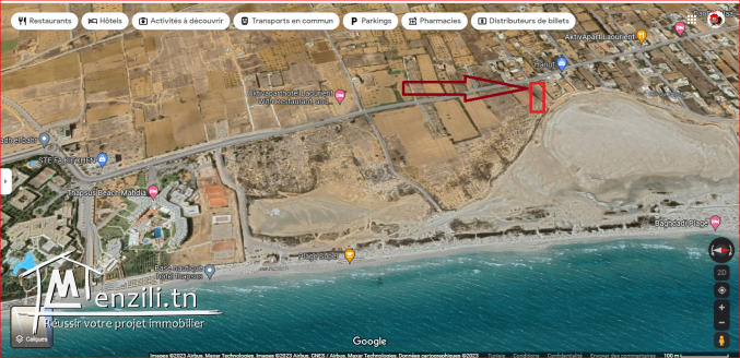 Terrain à vendre Pour Les Promoteurs front de mer