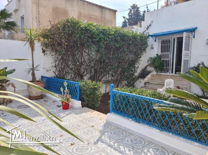 A louer a la Marsa bel appartement meublé avec jardin