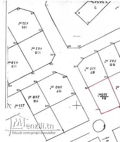 Terrain résidentiel R+5 .