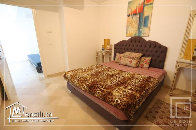 #appartement+1 avec terrasse et balcon   à #Yasminhammamet