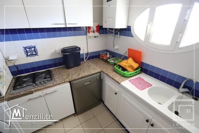 #appartement+1 avec terrasse et balcon   à #Yasminhammamet