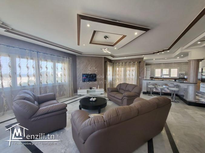 A louer magnifique S+3 de standing meublé à Hergla