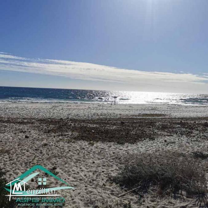 VT791:Terrain d’habitation 561 m² pieds dans l’eau  plage Ain Grinz Kelibia