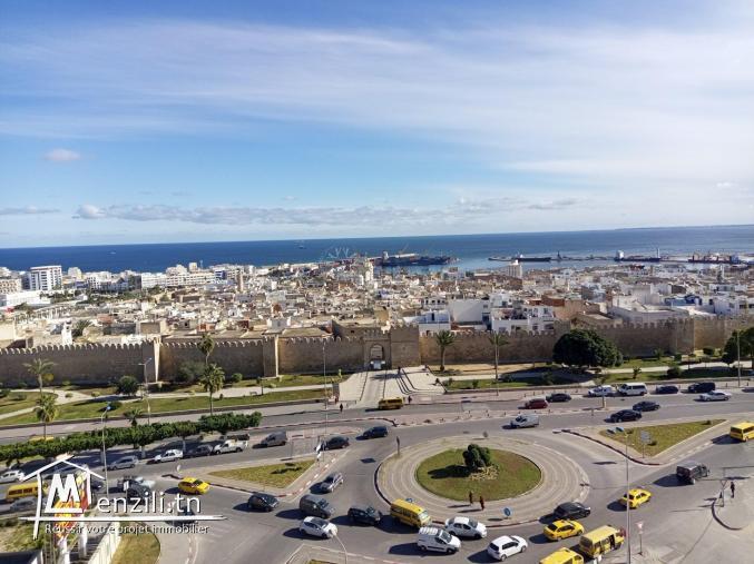 A louer appartement S+2 vue mer meublé à Sousse