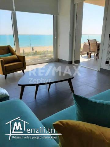 A louer un s3 meublé avec vue mer à Raoued Plage