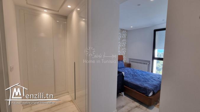 A louer sublime appartement S2 vue mer à Khezama