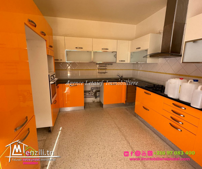 à vendre un appartement de type S+3 a khazema