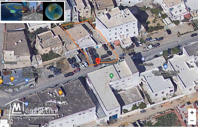 عقار بمساحة 400 متر مربع في اريانة