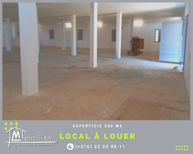 On met à la LOCATION un local commercial