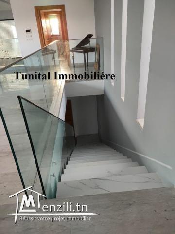 Gammarth village quartier résidentiel A vendre villa neuve haut Standing
