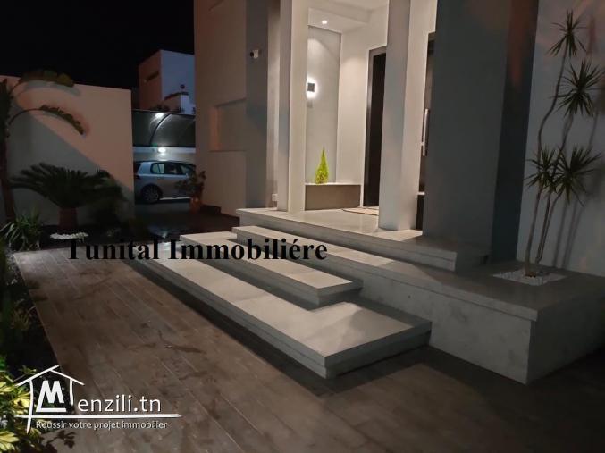 Gammarth village quartier résidentiel A vendre villa neuve haut Standing