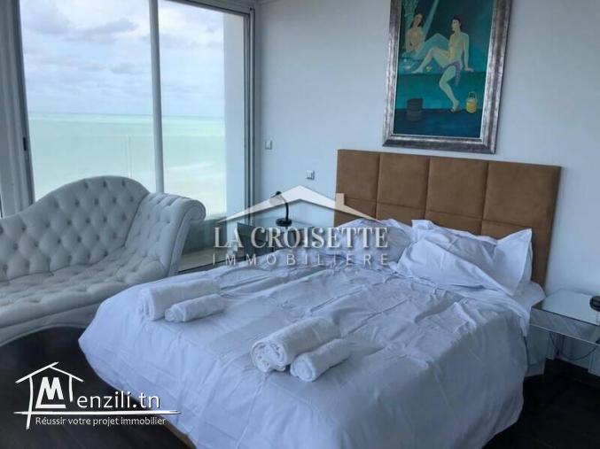 Penthouse S3 meublé vue mer à La Marsa MAL0142