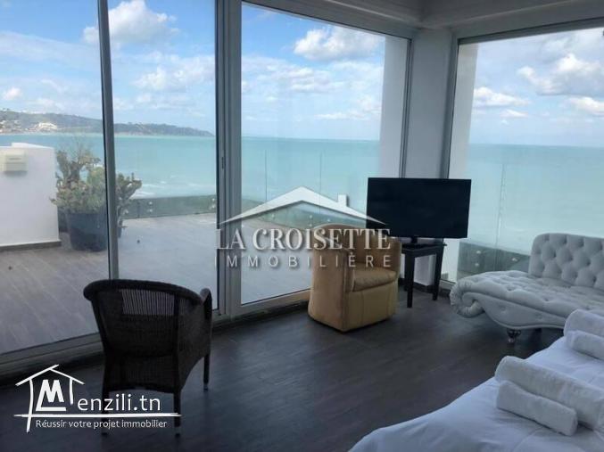 Penthouse S3 meublé vue mer à La Marsa MAL0142