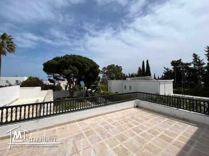 Location -  Étage de villa à Gammarth supérieur