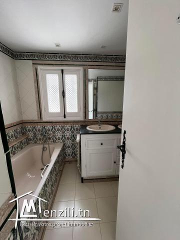 Location -  Étage de villa à Gammarth supérieur